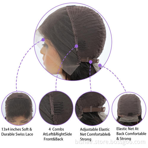 Super Good Quality Indian/Cambodia Virgin Hair Vendor Wholesale Human Hair Wigs Silk Straight 4x4 Lace Closure Wig For Women